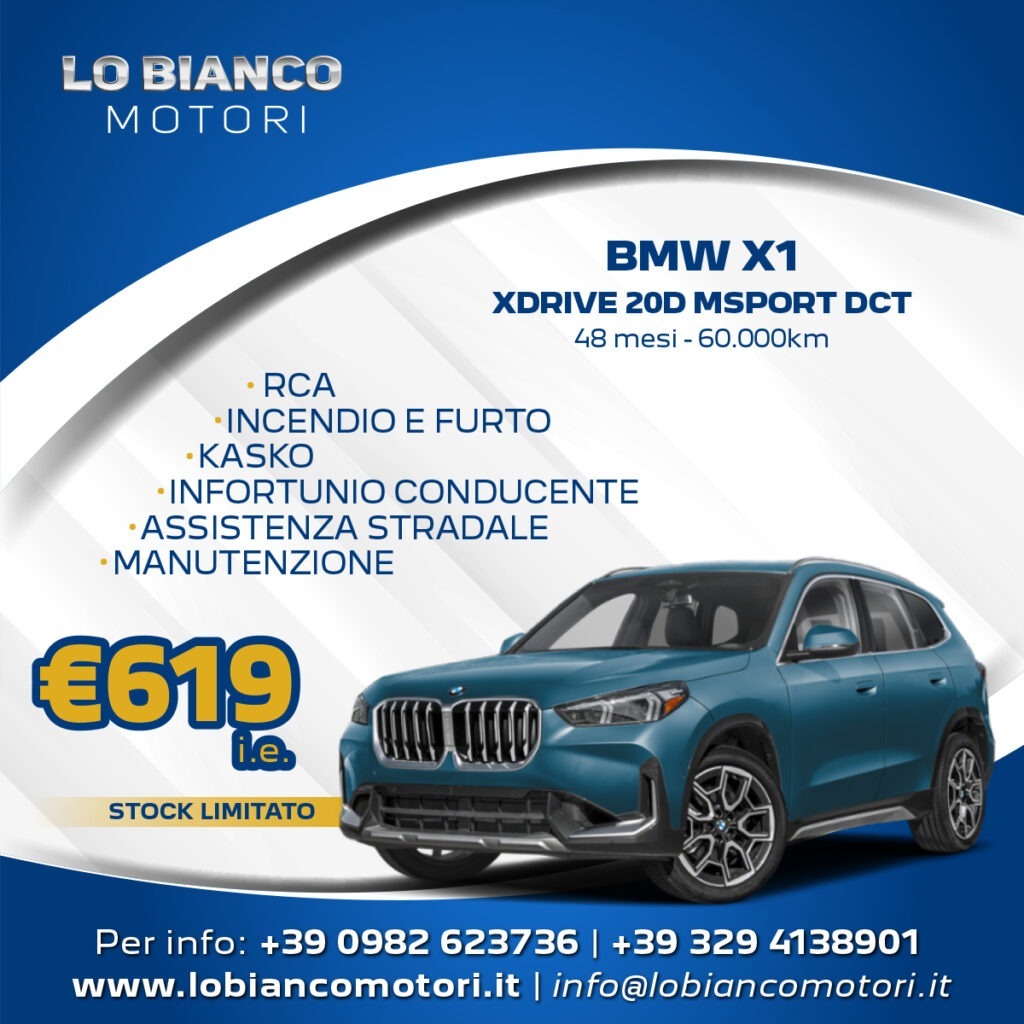 Locandina noleggio BMW X1