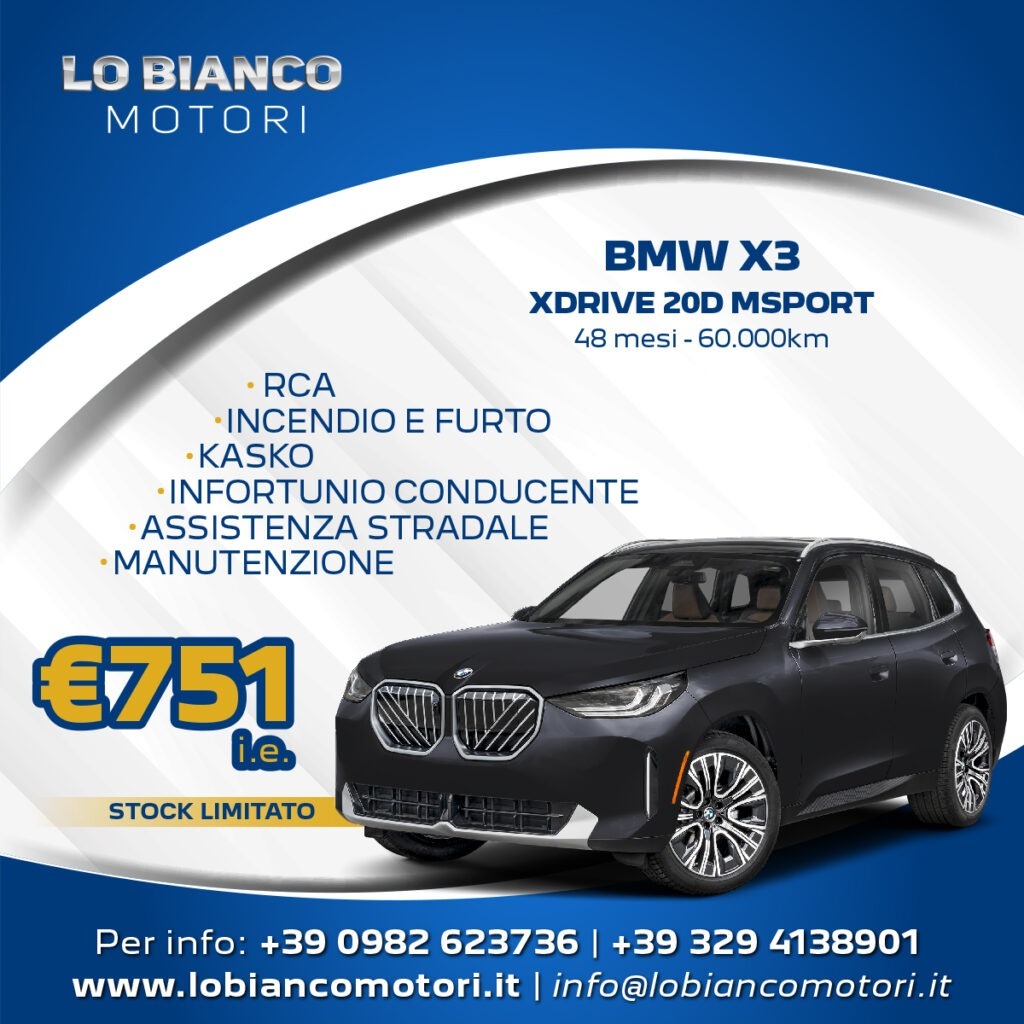 Locandina noleggio BMW X3
